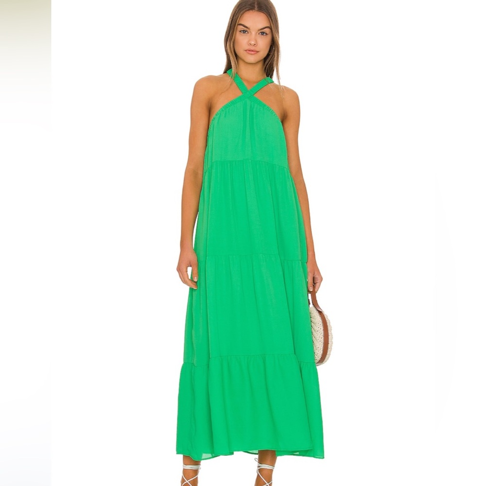 Show Me Your MuMu Green Maxi Dress